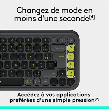 Logitech POP Icon Keys (Graphite) pas cher