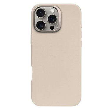 DECODED Coque en cuir pour iPhone 16 Pro Max Beige