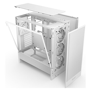 NZXT H5 Flow RGB Blanc (2024) pas cher