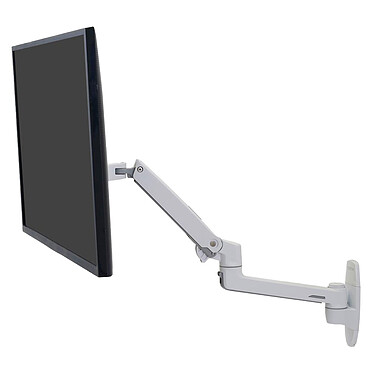 Ergotron Brazo de pared para pantalla LX (blanco)[LDLCCONTEXT:Este brazo de pared optimiza el confort visual de todos los usuarios y reduce la fatiga visual y los dolores de espalda y cuello. Reposiciona tus pantallas LCD con un solo toque: arriba, abajo, adelante, atrás. El brazo LX permite un movi