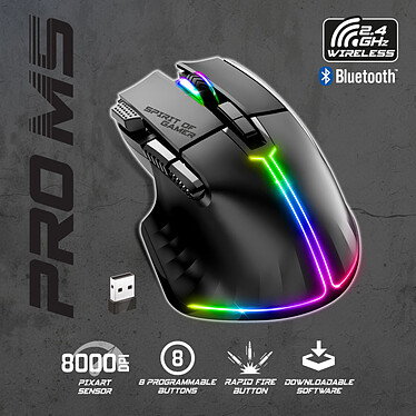 Opiniones sobre Spirit of Gamer Pro-M5 Inalámbrico (Negro).