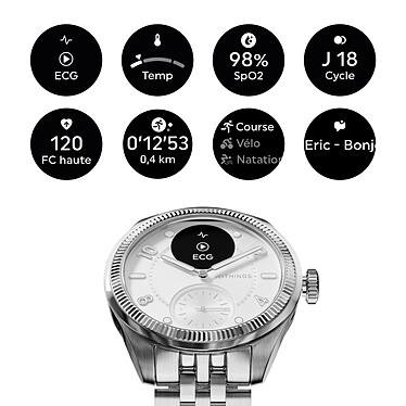 Acheter Withings ScanWatch Nova (39 mm / Argent)