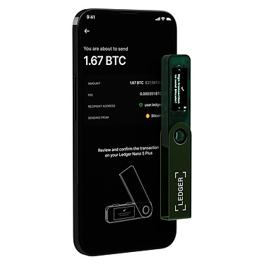 Ledger Nano S Plus Vert Emeraude pas cher