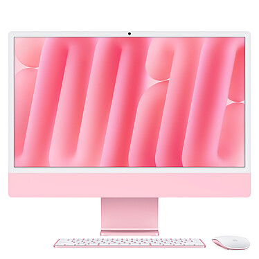 Apple iMac M4 (2024) 24" 24 Go 512 Go Rose (MWUG3FN/A-24GB-512GB-MKPN-LAN)