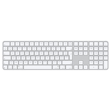 Apple Magic Keyboard avec Touch ID et pavé numérique - Français - Touches blanches