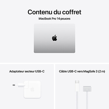 Apple MacBook Pro M4 14" Argent 24 Go/2 To (MCX14FN/A-2TB-NANO) pas cher