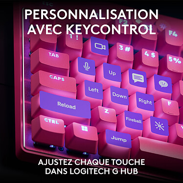 Logitech G Pro X TKL Rapid Linear (Magenta) pas cher