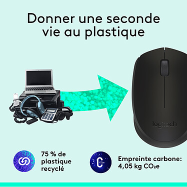 Logitech M171 Wireless Mouse (Noir) pas cher