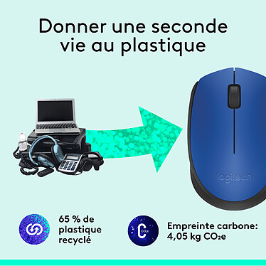 Logitech M171 Wireless Mouse (Bleu) pas cher