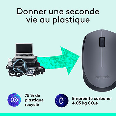 Logitech M170 Wireless Mouse (Gris) pas cher