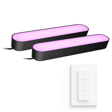 Philips Hue Play Pack x2 Black + Hue Dimmer switch.