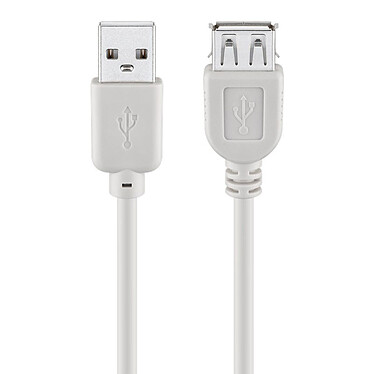 Cable alargador USB 2.0 Tipo-A Goobay (3 m) Gris .