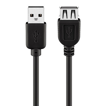 Goobay USB 2.0 Type-A extension cable (1.80 m) Black .