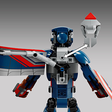 LEGO Marvel 76296 Figurine du nouveau Captain America à construire pas cher