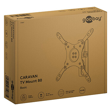 Goobay Caravan TV Mount 80 pour TV de 23" à 42" - Argent pas cher