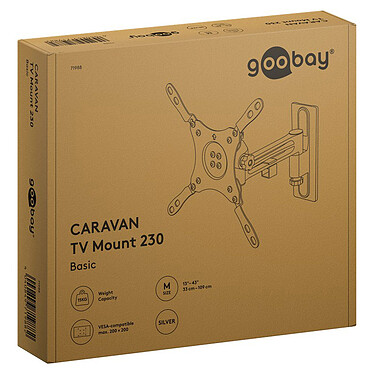 Goobay Caravan TV Mount 230 pour TV de 13" à 43" - Argent pas cher