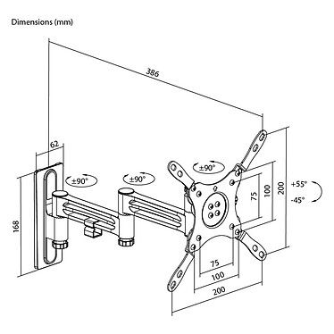 Acheter Goobay Caravan TV Mount 380 pour TV de 13" à 43" - Argent