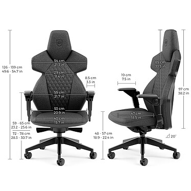 Noblechairs Dawn TX (Granite) pas cher