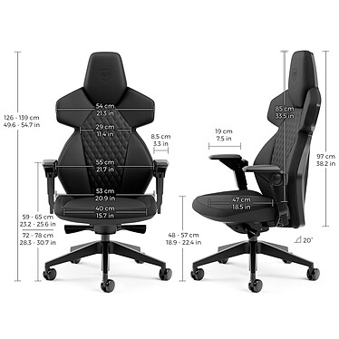 Noblechairs Dawn (Noir) pas cher