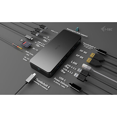 i-tec Thunderbolt 4 Dual Display Docking Station + Power Delivery 92W pas cher