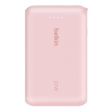 Acheter Belkin Batterie externe 10K 20W avec câble USB-C intégré (Rose)