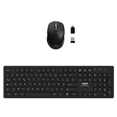 PORT Connect Pack Clavier+Souris Sans Fil