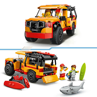 LEGO City 60453 Le véhicule de secours de la plage pas cher