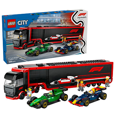 Avis LEGO City 60445 Camion de F1 avec voitures de F1 RB20 et AMR24