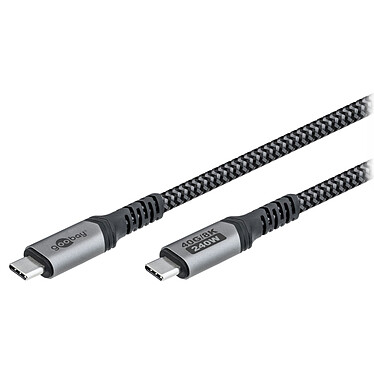 Avis Goobay Câble Textile USB4 Type C (M/M) - Power Delivery - 0.5 m