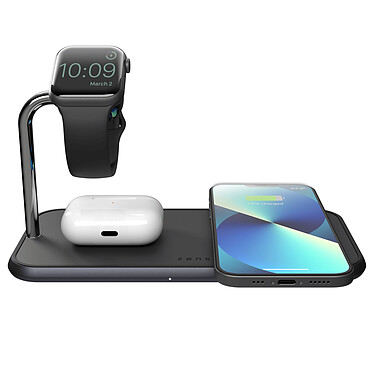 Avis ZENS Dual+ Watch Aluminium Wireless Charger (Noir)