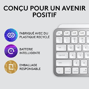 Logitech MX Keys Mini for Mac (Pâle) pas cher