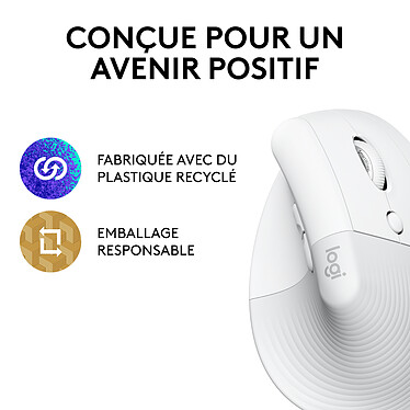 Logitech Lift (Blanc) pas cher