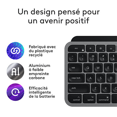 Logitech MX Keys S for Mac (Gris Sidéral) pas cher