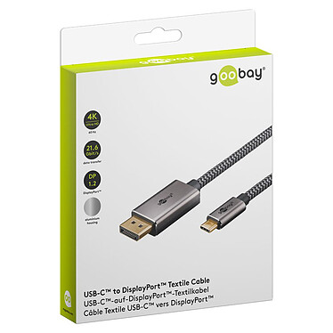 Acheter Goobay Câble Textile USB-C / DisplayPort 1,4 (M/M) - 1 m