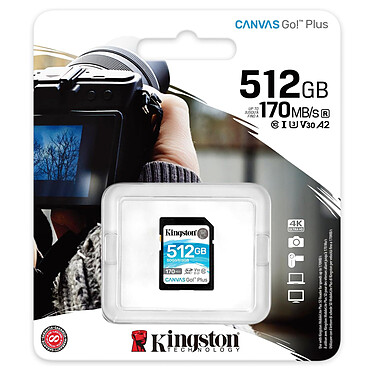 Avis Kingston SD Plus Canvas Go! SDG3/512GB