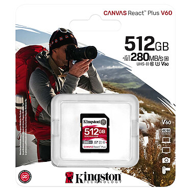 Avis Kingston SD Canvas React Plus V60 SDR2V6/512GB