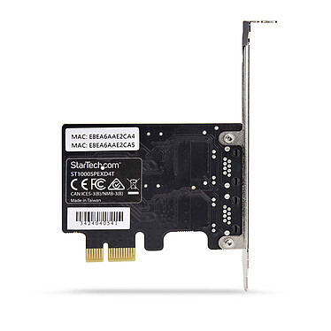 StarTech.com Carte réseau PCI Express à 2 port RJ45 Gigabit Ethernet pas cher