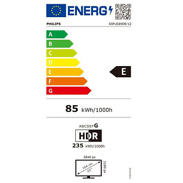 Philips The One 65PUS8909/12 + Yamaha SR-B20A Noir pas cher