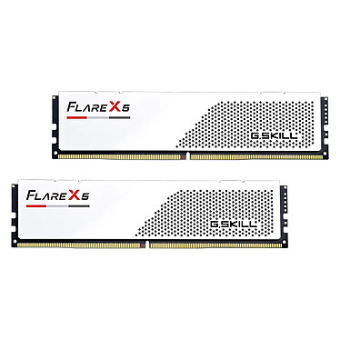 G.Skill Flare X5 Series Low Profile 32 Go (2x 16 Go) DDR5 6000 MHz CL28 - Blanc