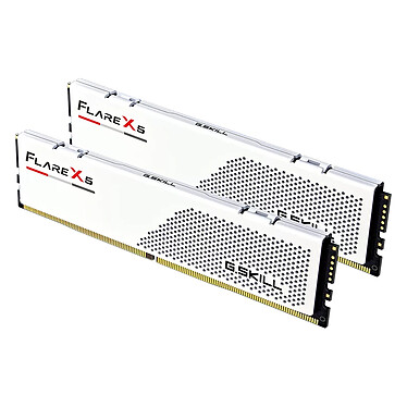 Avis G.Skill Flare X5 Series Low Profile 64 Go (2 x 32 Go) DDR5 6000 MHz CL28 - Blanc