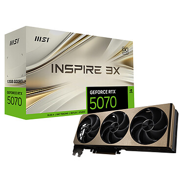 MSI GeForce RTX 5070 12G INSPIRE 3X OC · Occasion
