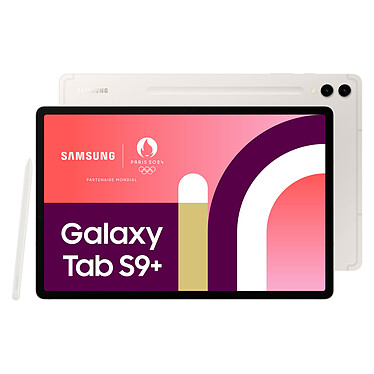 Samsung Galaxy Tab S9+ 12.4" SM-X810 256 Go Crème Wi-Fi