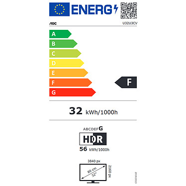 AOC 31.5" LED - Graphic Pro U32U3CV pas cher