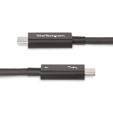 Acheter StarTech.com Câble Thunderbolt 4 (40 Gb/s) USB-C - Compatible Thunderbolt, USB et DisplayPort - PowerDelivery 100 W - M/M - 1 m - Noir