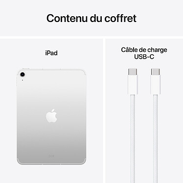 Apple iPad (2025) 256 Go Wi-Fi + Cellular Argent pas cher