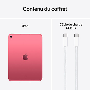 Apple iPad (2025) 128 Go Wi-Fi + Cellular Rose pas cher