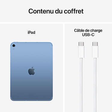 Apple iPad (2025) 256 Go Wi-Fi + Cellular Bleu pas cher