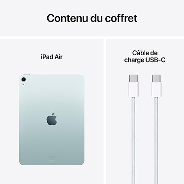 Apple iPad Air M3 11 pouces (2025) Wi-Fi 128 Go Bleu pas cher