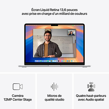 Avis Apple MacBook Air M4 13 pouces (2025) Argent 24 Go/256 Go (MW0W3FN/A-CPU10-GPU10-24GB-70W)