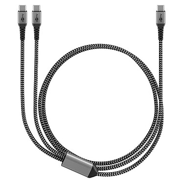 Avis Goobay Câble Textile 1x USB-C vers 2x USB-C (M/M) - Power Delivery - 1.5 m